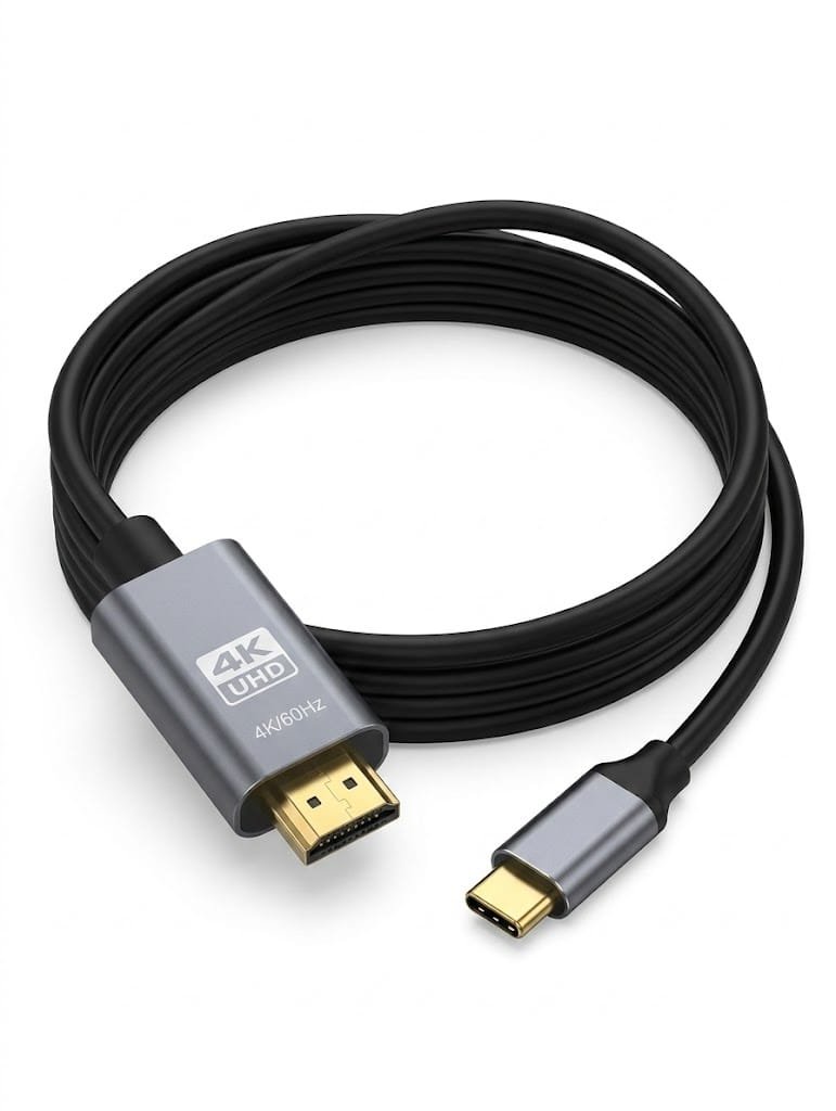 Type c to HDMI 4K Cable 1.8M - available in Pakistan at Metaware