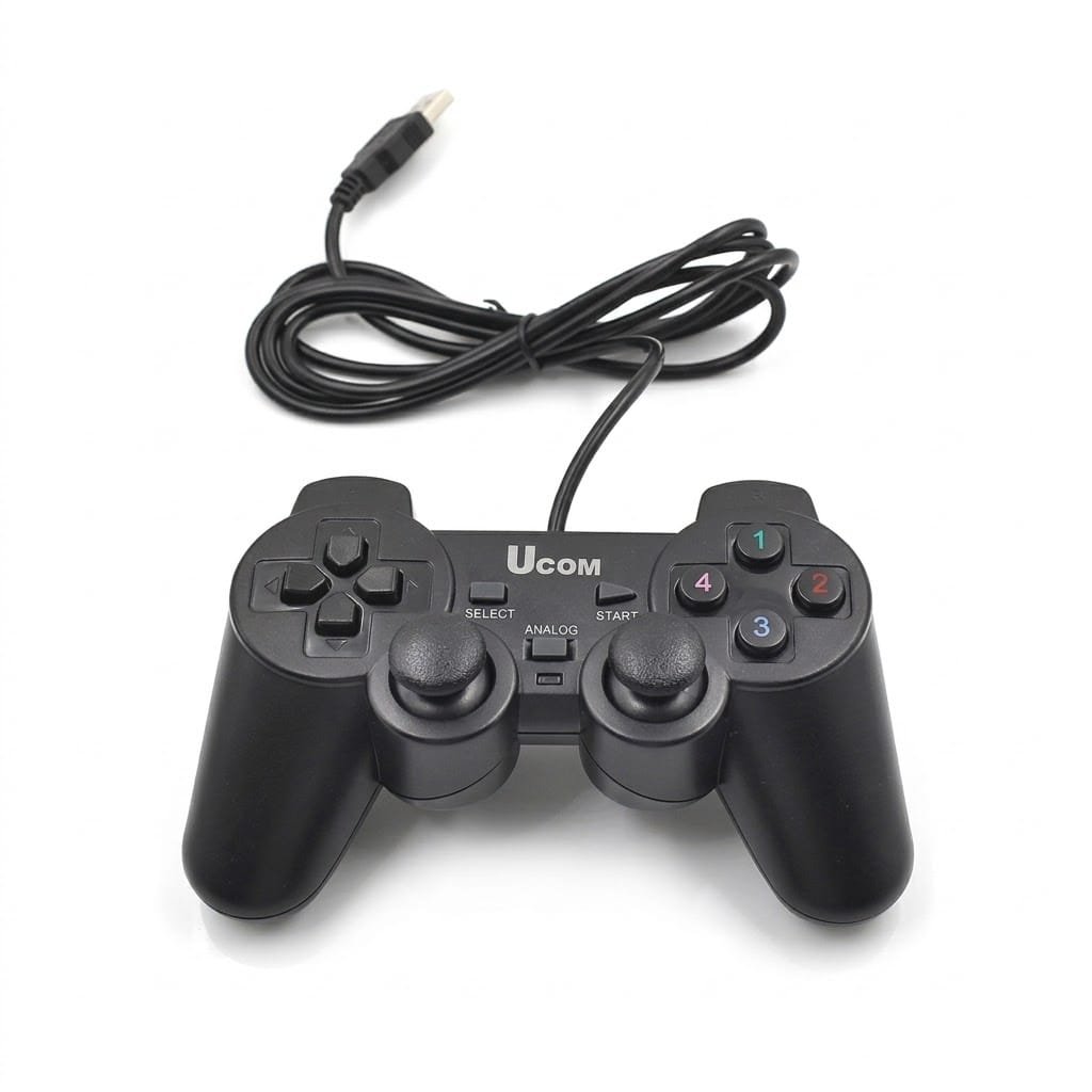 Ucom JoyStick Gamepad Kit For PC Wired USB 2.0 Black Gamepad Joystick Joypad Game Controller For PC Laptop Computer For Win7/8/10 XP - available in Pakistan at Metaware