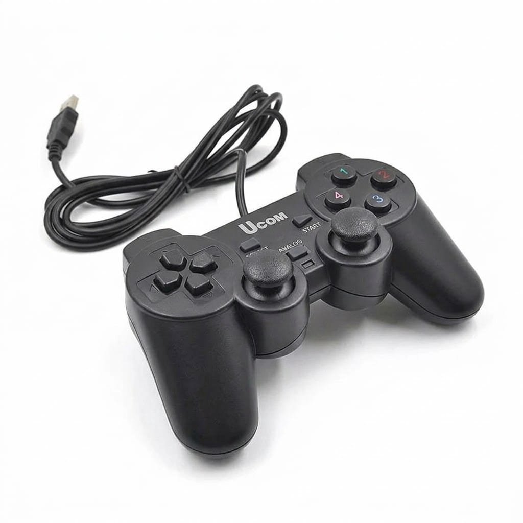 Ucom JoyStick Gamepad Kit For PC Wired USB 2.0 Black Gamepad Joystick Joypad Game Controller For PC Laptop Computer For Win7/8/10 XP - available in Pakistan at Metaware
