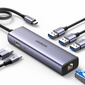 UGREEN CM512 USB-C 6-IN-1 Multifunction Adapter with 4K HDMI & Ethernet 15598 - available in Pakistan at Metaware