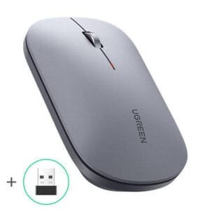 UGREEN MU001 2.4G & Bluetooth Dual-Mode, 4000DPI, Ergonomic Design, 3 Buttons Gray 45171 - available in Pakistan at Metaware