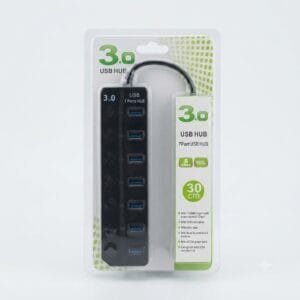 USB 3.0 7 Port Hub (black) - available in Pakistan at Metaware