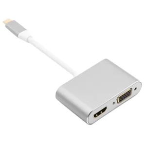 USB 3.1 Type C to VGA + HDMI 4K*2K Adapter - available in Pakistan at Metaware