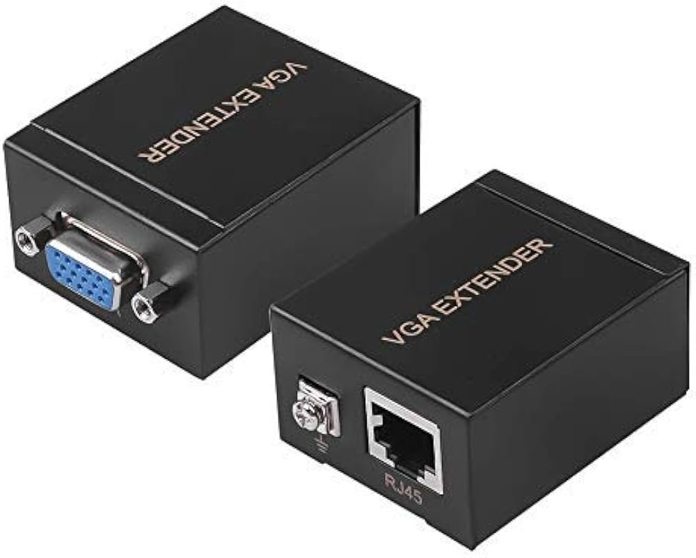 VGA Extender 60M Over LAN Cable RJ45 to VGA - available in Pakistan at Metaware