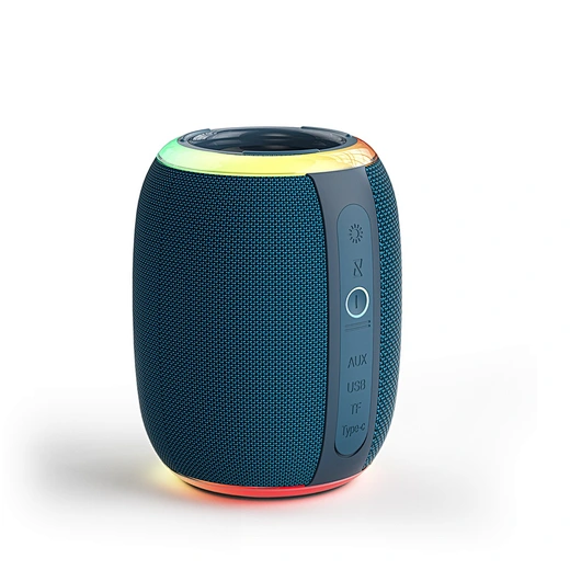 WiWU H9 Thunder Wireless Speaker neon lighting Five playback modes Blue - available in Pakistan at Metaware