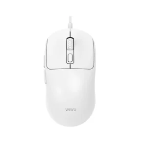 WiWU WM111 White Wired Office Mouse 6-Button Layout for Enhanced Productivity - available in Pakistan at Metaware
