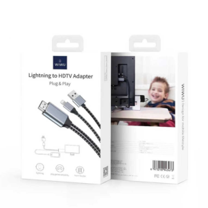 WiWU X7L Lightning to Hdtv Cable Adapter – FHD Plug & Play - available in Pakistan at Metaware