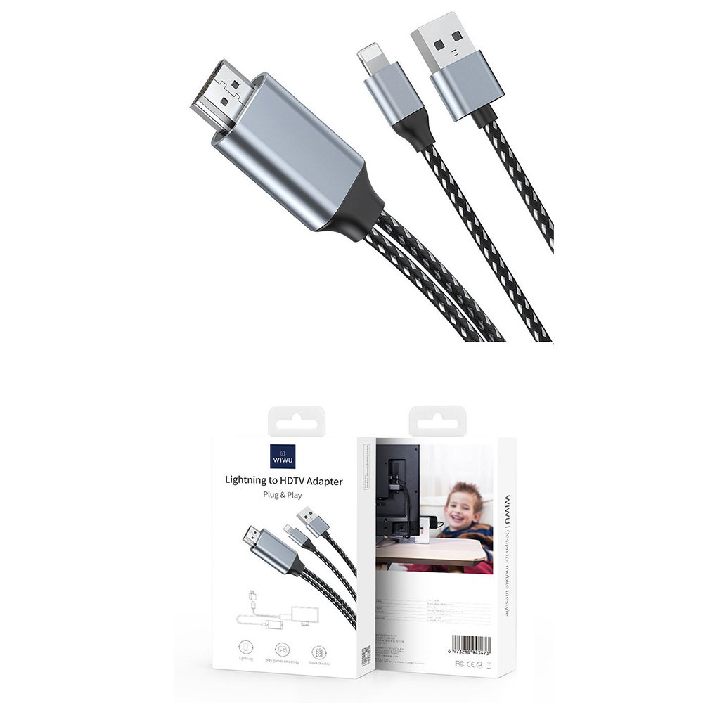 WiWU X7L Lightning to Hdtv Cable Adapter – FHD Plug & Play - available in Pakistan at Metaware