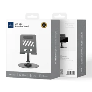 WiWU ZM‐013 Desktop Rotation Stand for Mobile and Tablet below 12.9 inc - available in Pakistan at Metaware