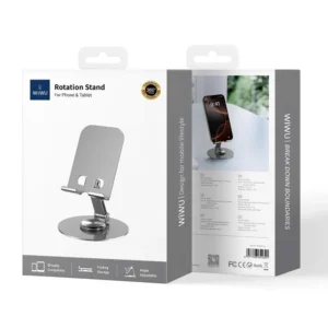 WiWU ZM‐014 Iron Desktop Rotation Stand for Mobile - available in Pakistan at Metaware