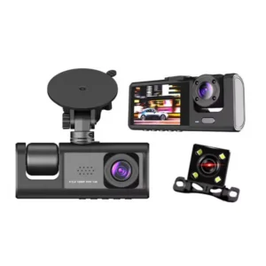 Y16 3 Channel Dash Cam HD 1080P (170° Ultra-wide-angle A+ Lens) Front Rear Video - available in Pakistan at Metaware