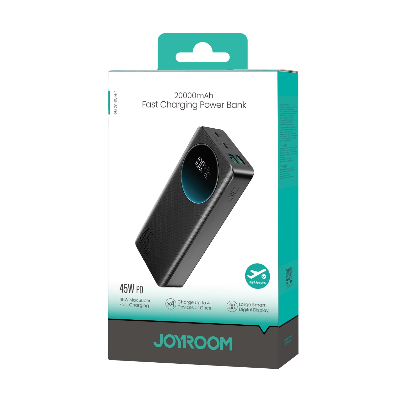 Joyroom JR-PBF02 Pro 45W Fast Charging Power Bank 20000mAh