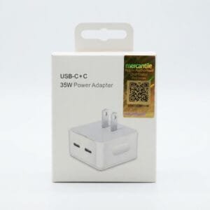 Apple 35W 2-Pin CN Dual USB-C Fast Charger Power Adapter with NFC