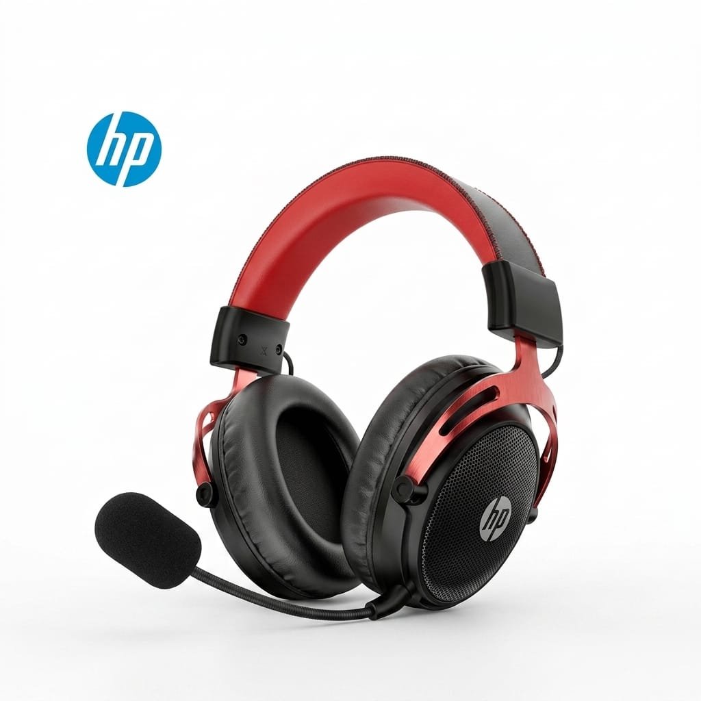 HP GH20 Wireless, Bluetooth and Wired Over-Ear Headphones (Black)