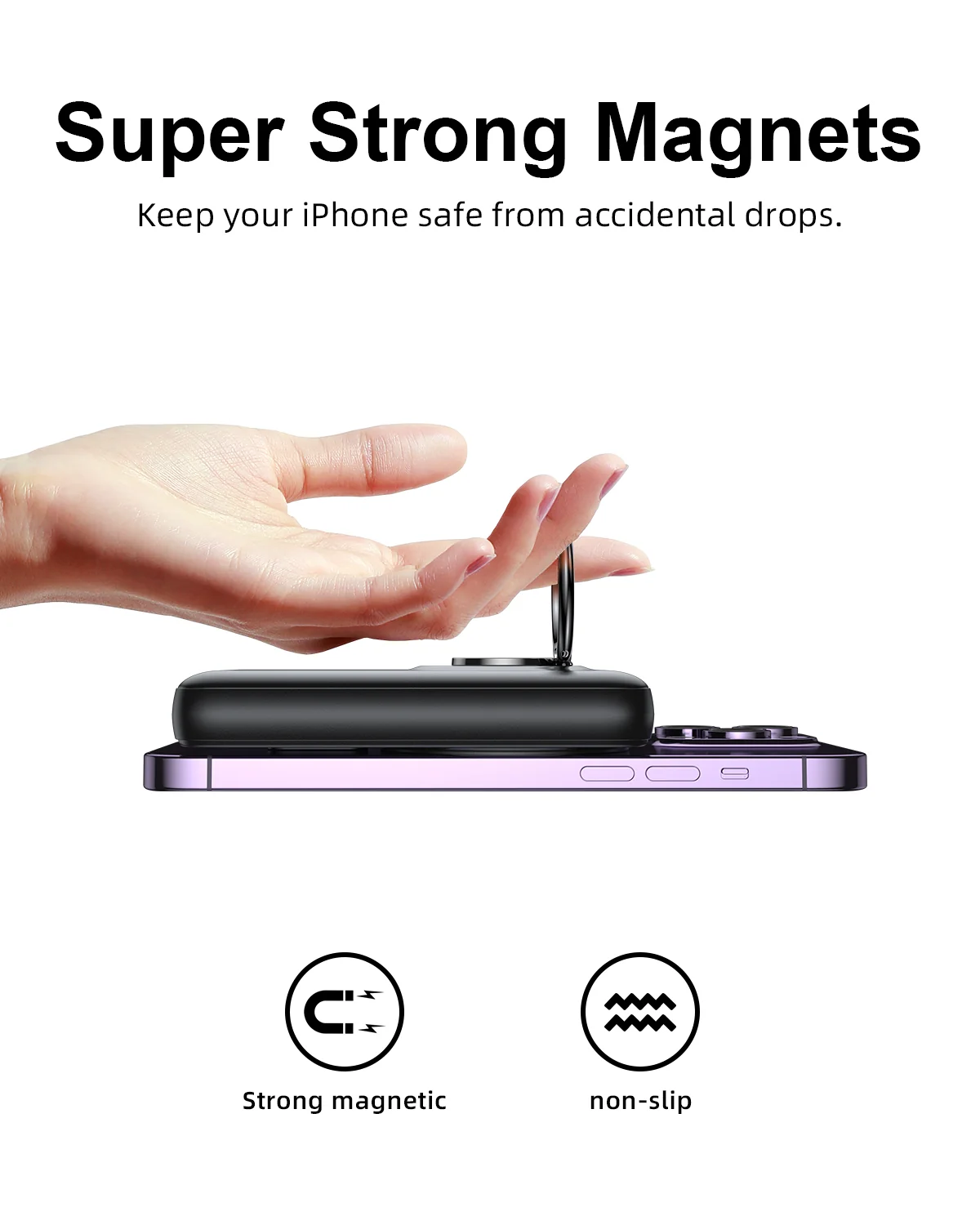 Joyroom JR-W050 20W Magnetic Wireless Power Bank 10000mAh (Black) - Image 3