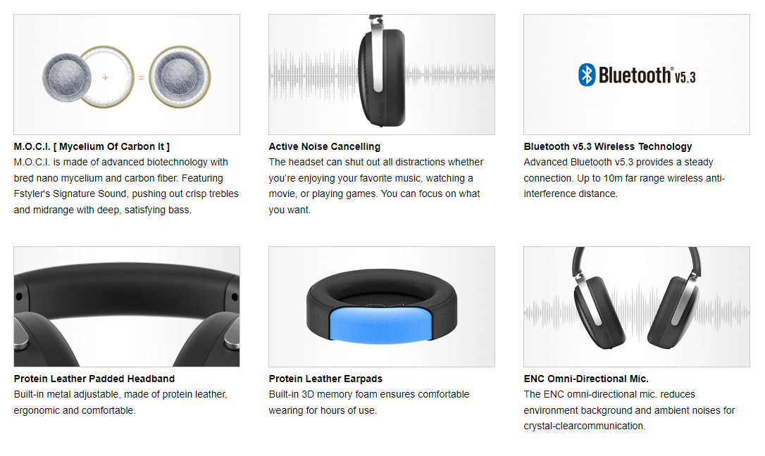 A4tech Fstyler BH350C Wireless Headset Feature Breakdown 2