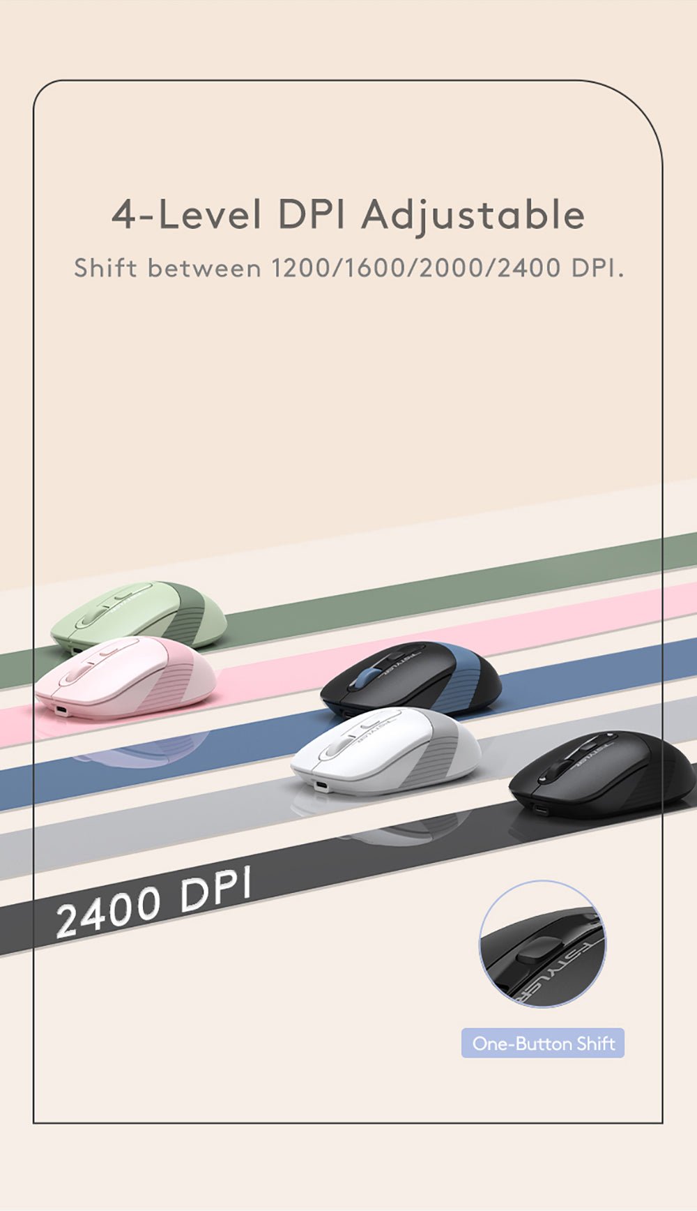 FB10CS Dual Mode Rechargeable Mouse Feature Breakdown 8