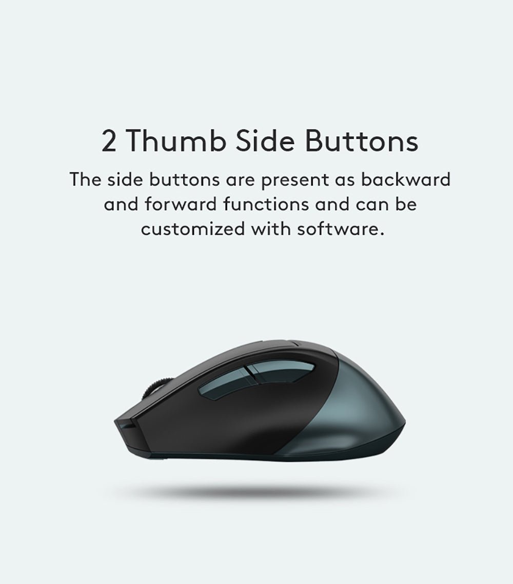 FB35CS Dual Mode Rechargeable Wireless Mouse Feature Breakdown 9