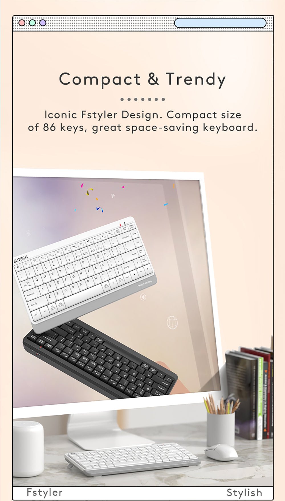 FBK11 Bluetooth & 2.4G Wireless KB Feature Breakdown 12