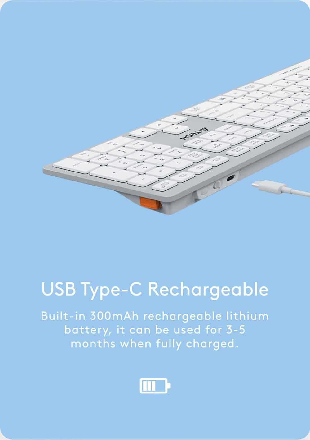 FBX50C Bluetooth & 2.4G Wireless KB Feature Breakdown 12