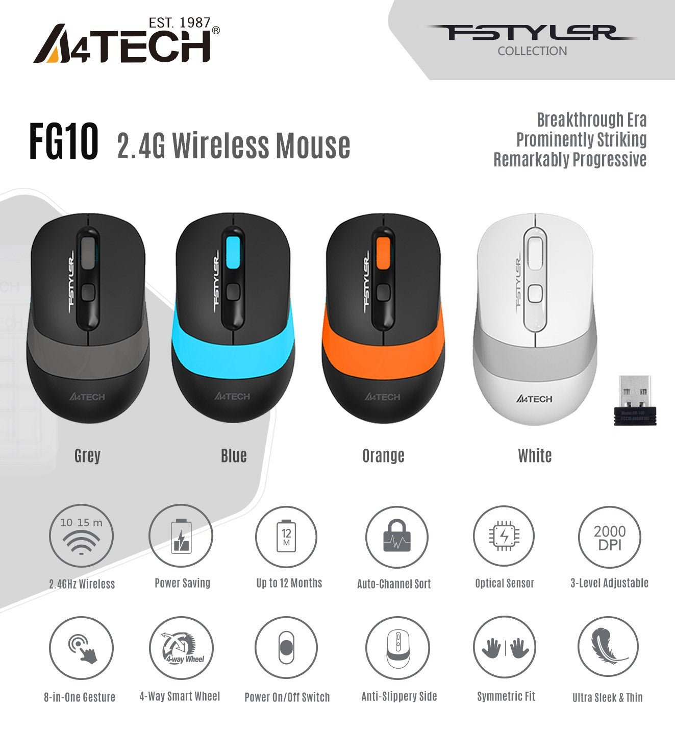 FG10S 2.4G Wireless Mouse Feature Breakdown 1
