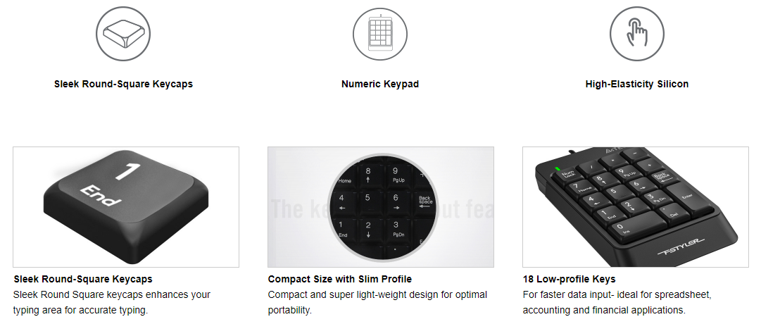 FK13P Numeric Keypad Feature Breakdown 1