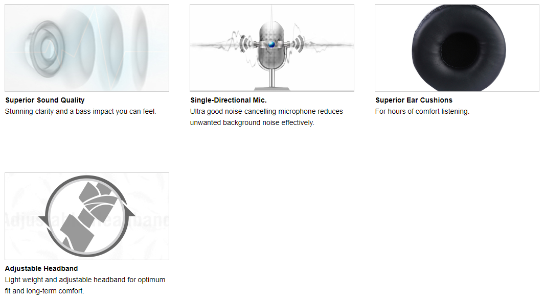 HU-35 ComfortFit Stereo USB Headset Feature Breakdown 2