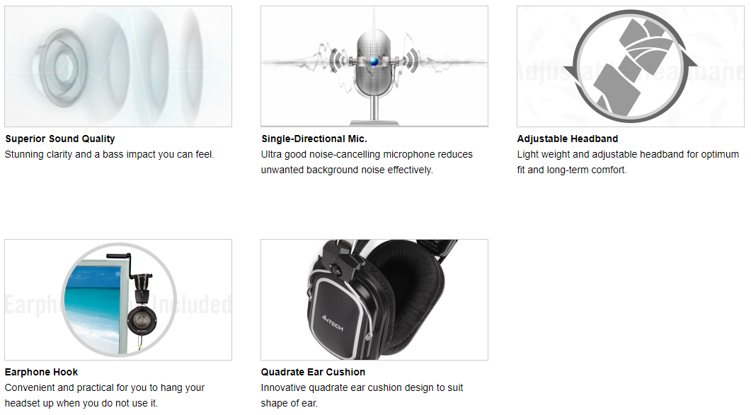 HU-50 ComfortFit Stereo USB Headset Feature Breakdown 2