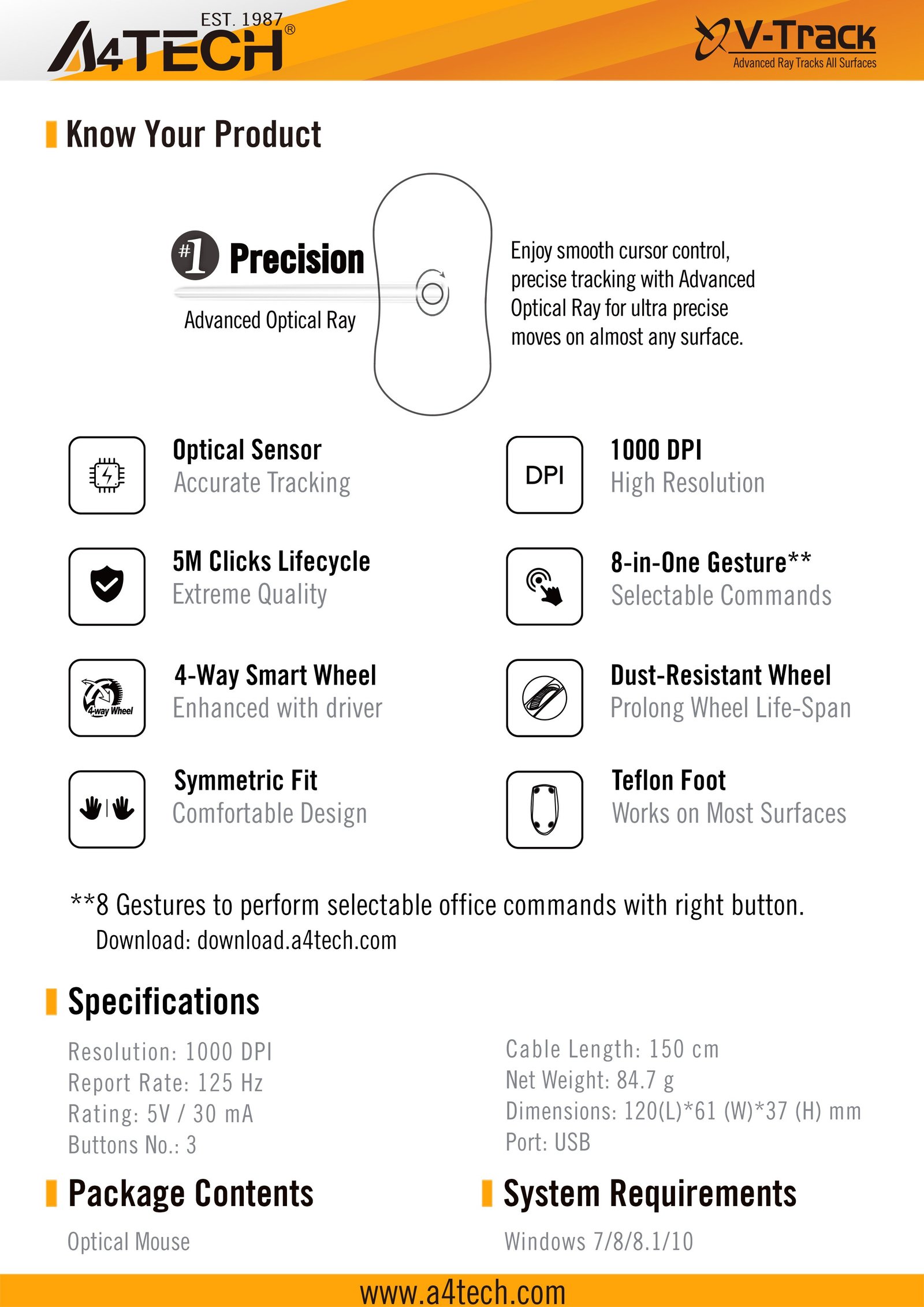 OP-720S Wired Optical Mouse Feature Breakdown 2