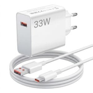 Xiaomi 33W EU Plug QC 3.0 Fast Wall Charger with Type-C Cable