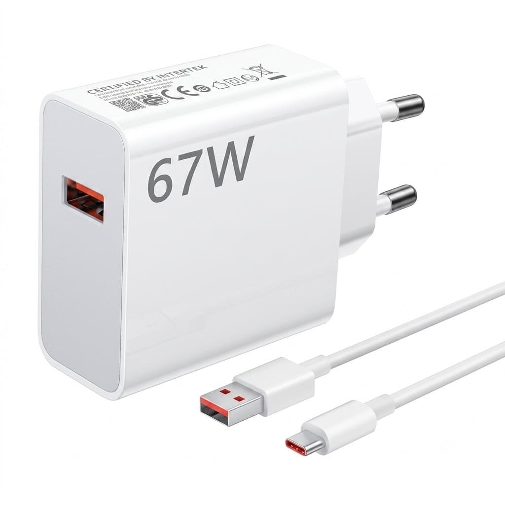 Xiaomi 67W EU Plug QC 3.0 Turbo Fast Wall Charger with Type-C Cable
