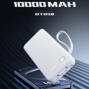 Ven Dens VD-PB058 power bank with built-in USB, Type-C, Lightning and Micro cables