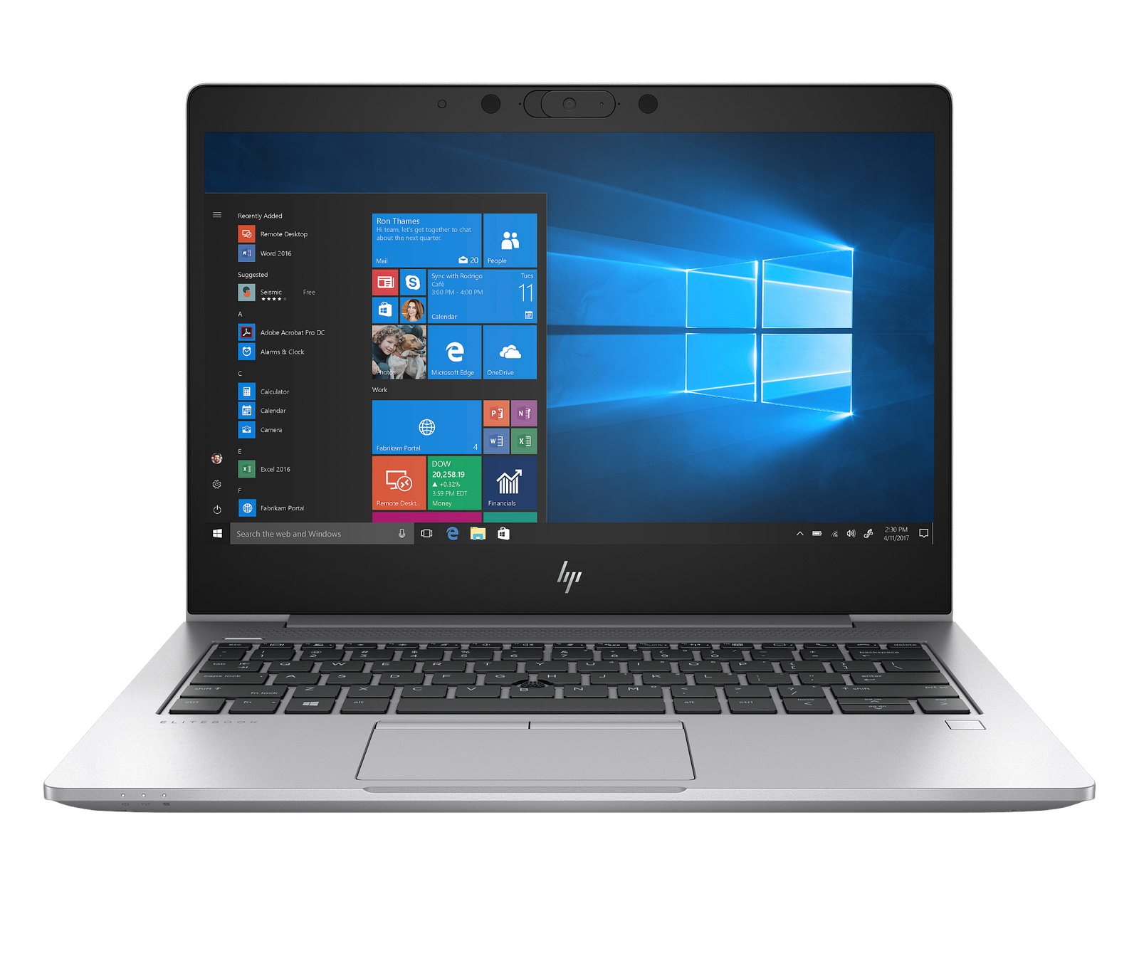 HP EliteBook 830 G6, 13.3-inch, 8th Gen Core i5, 8GB RAM, 256GB SSD, Intel UHD Graphics, Eng-US, Natural Silver