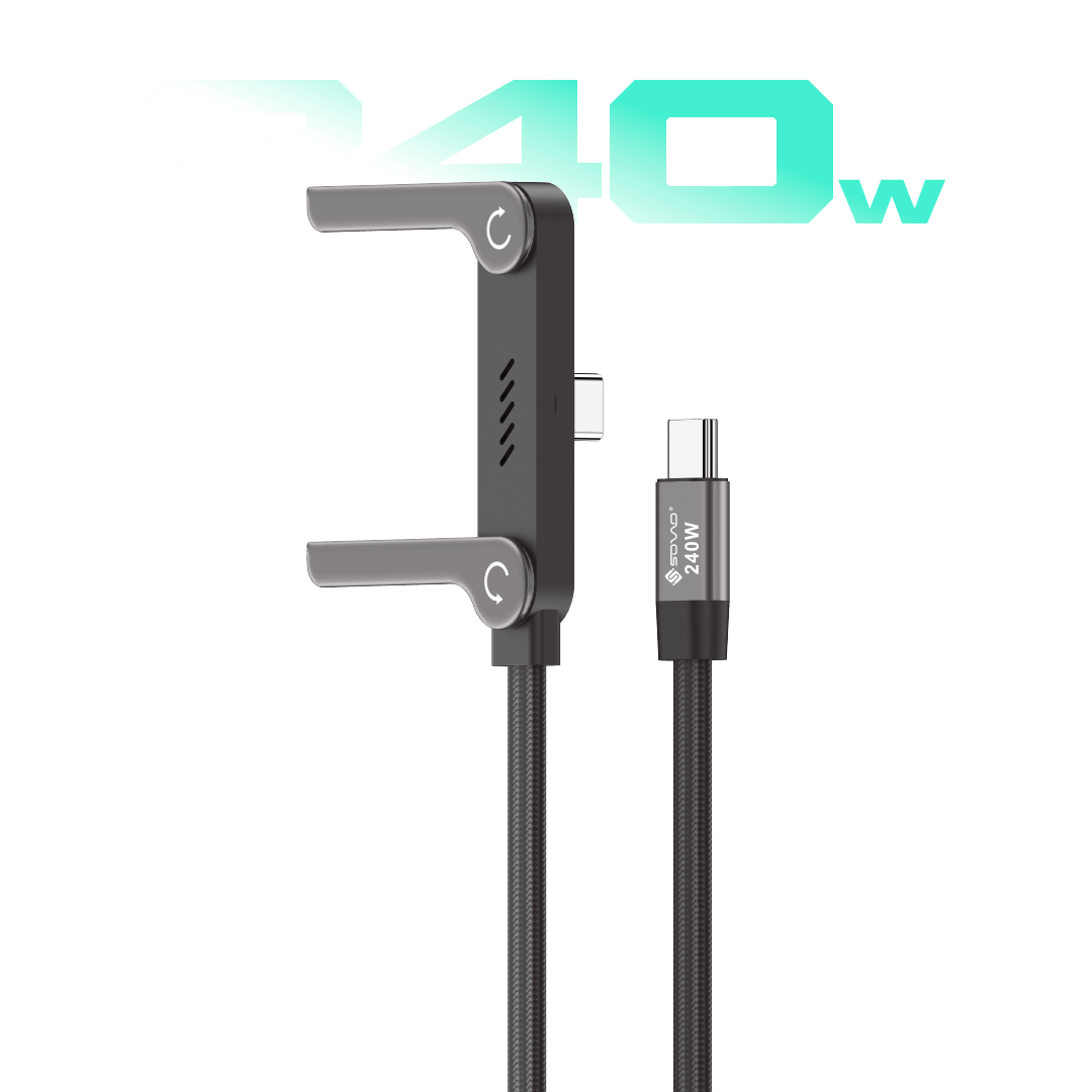 SOVO SC-314 U-FLEX 240W Fast Charging Cable with Stand