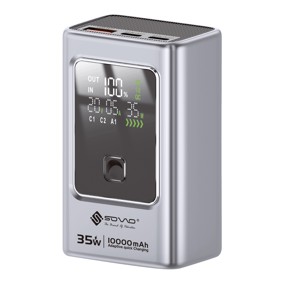 SOVO SPB-609 STATIC 10000mAh - 35W Power Bank