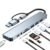 2IN1 8 Port USB 3.0 And 2.0 USB C Tf/sd And Audio