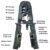 468ST Modular RJ45 RJ12 RJ11 Network Cable Crimper with Cable Tester