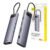 Baseus Metal Gleam Series 11-Port Hub Space Grey （Type-C to HDMI4K@60Hz*1+VGA*1+USB3.0*3+USB2.0*1+PD*1+RJ45*1+SD/TF*1+3.5mm*1)