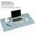 Dual Sided Desk Pad, New Upgrade Sewing PU Leather Office Desk Mat, Waterproof Desk Blotter Protector, Desk Writing Mat Mouse Pad (Classical Blue, 31.5″ x 15.7″)