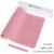 Dual Sided Desk Pad, New Upgrade Sewing PU Leather Office Desk Mat, Waterproof Desk Blotter Protector, Desk Writing Mat Mouse Pad (Classical Pink, 23.6″ x 13.7″)