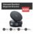 B001 Vacuum Magnetic 360-Degree Rotation Car Phone Mount (Black)