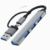 Hawk 2IN1 USB-A & C TO 4-PORT USB 3.0 Hub