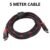 HDMI Cable Ccs with Mesh Round 5 Meter