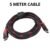 HDMI Cable Ccs with Mesh Round 5 Meter