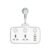Ldnio SC2413 2-Outlet Universal Extension Socket with PD & QC 3.0 Fast Charger