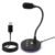W33 Desktop USB Microphone with Mute & 360° Adjustable Gooseneck